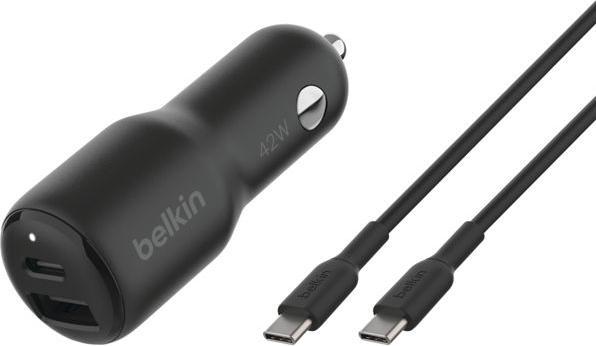 Produktbild Belkin 42w - 30w USB-C 12w USB-A Car Charger