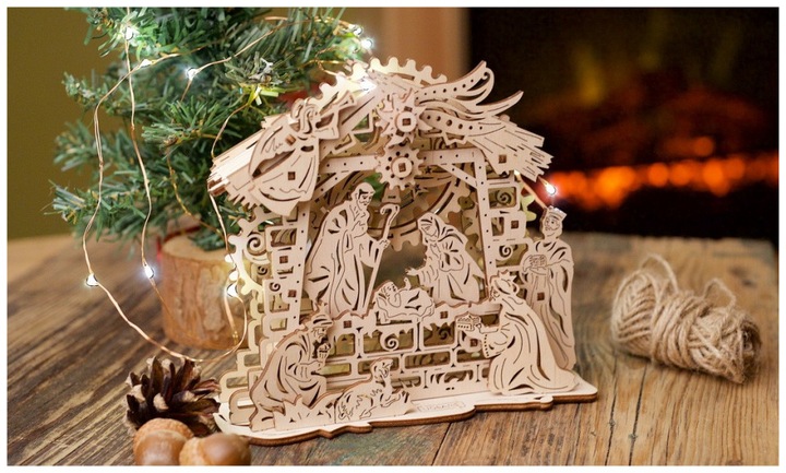Actual product image Ugears Nativity scene