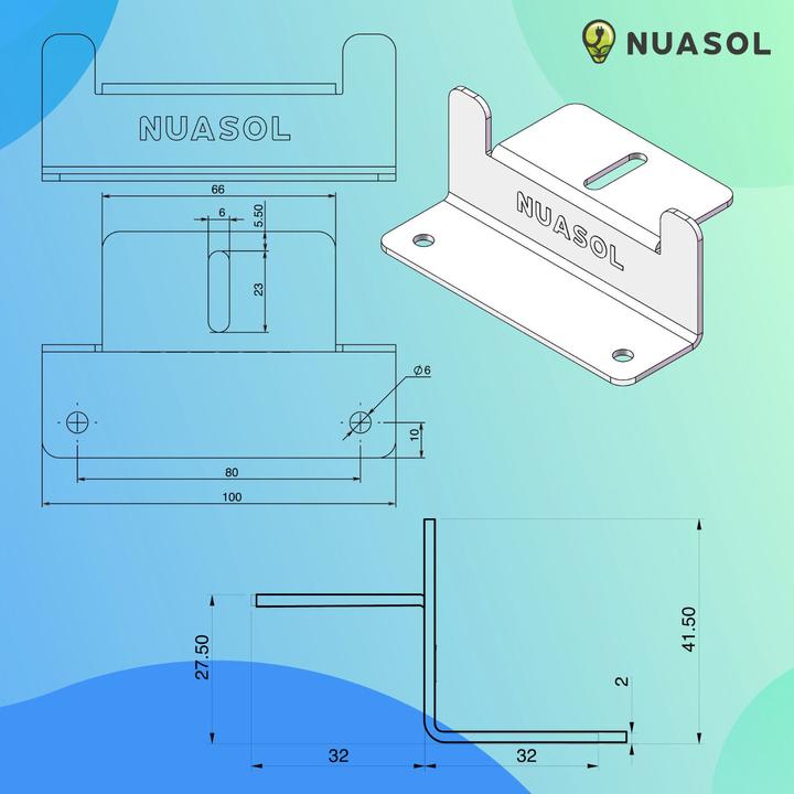 Image du produit Nuasol Angle Z pour panneaux solaires photovoltaïques