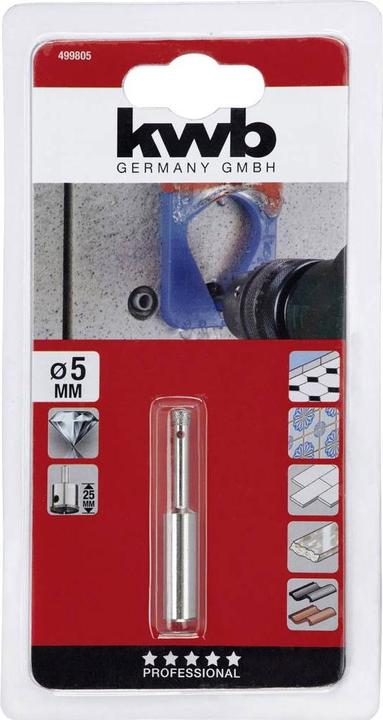 Actual product image kwb Diamond hole saw 5/25 mm (5 mm)