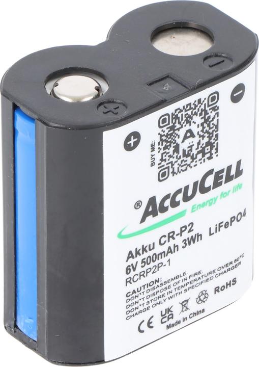 Actual product image AccuCell Akku CR-P2, CRP2 CR-P2 (CRP2, 600 mAh)