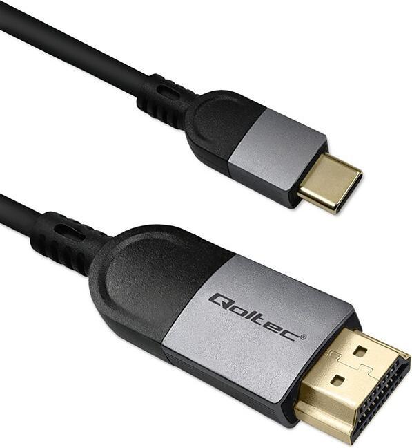 Immagine prodotto Qoltec USB-C zu HDMI 4K Kabel 60Hz 32AWG 2m (2 m)
