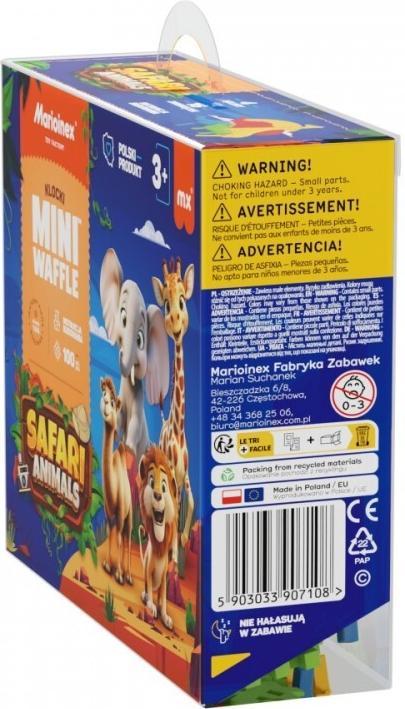 Produktbild Marioinex Mini Waffel 100el Tiere Safari