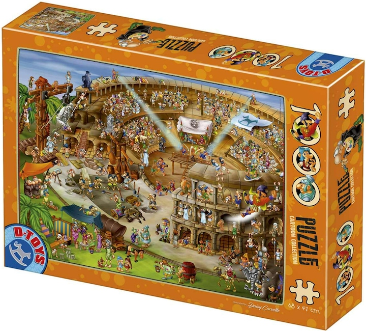Productafbeelding D-Toys Cartoon puzzel 1.000 stukjes - Colosseum (1000 onderdelen)