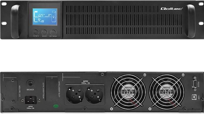 Immagine prodotto Qoltec 53946 UPS 2KVA (2000 VA, 1600 W, Doppio convertitore online UPS)