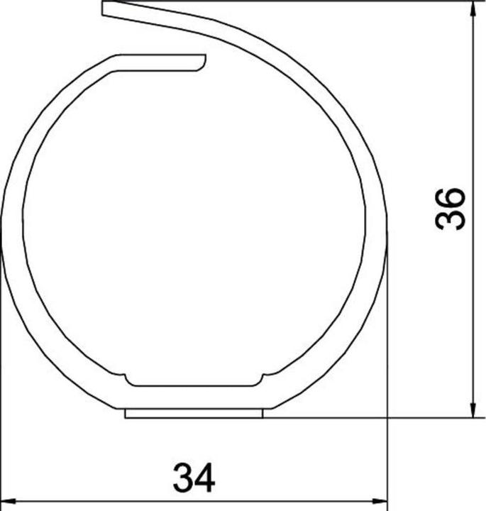Immagine prodotto OBO Bettermann Canalina di cablaggio VF flex 30 mm adesiva 6132607 (50 cm)