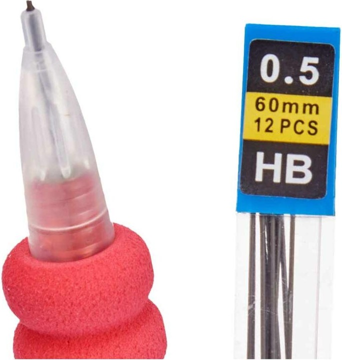 Image du produit Pincello Porte-mines Mines 0,5 mm Bleu Rouge Vert (12 pièces) (0.50 mm, 12 x)