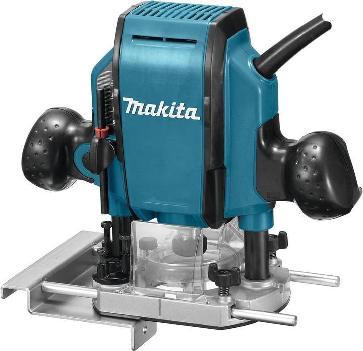 Produktbild Makita RP 0900 K - 900 Watt Oberfräse 8 mm im Alu Werkzeugkoffer
