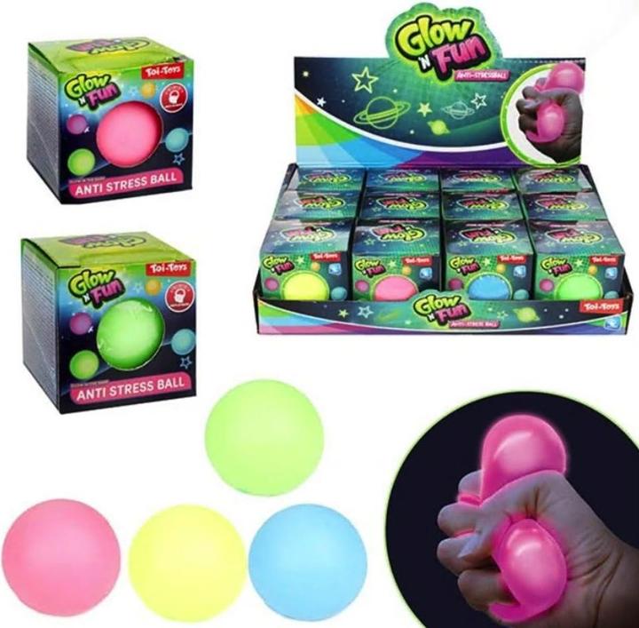 Produktbild Toi-Toys Glow N Fun Anti-Stress-Ball, leuchtet im Dunkeln