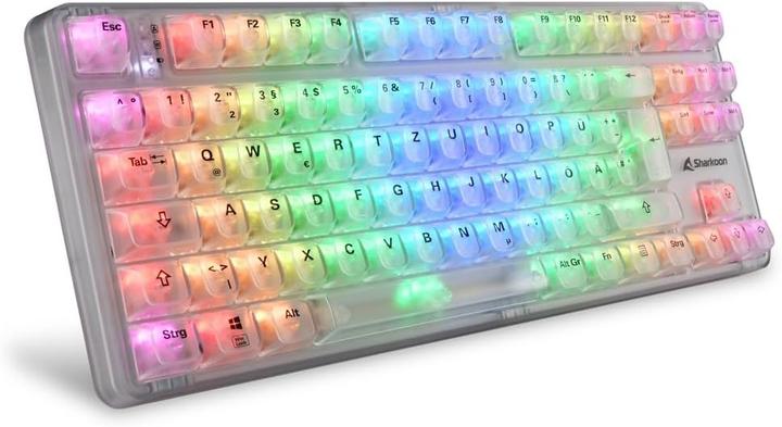 Actual product image Sharkoon SKILLER SGK70W DE White (DE, Cable)