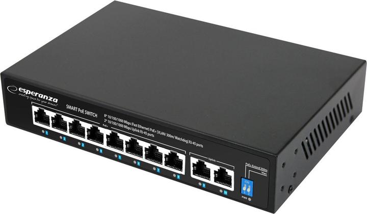 Esperanza 8 PoE + 2 UPLINK PORT ETHERNET SWITCH 10/100/1000 MATRIX (10 ports)