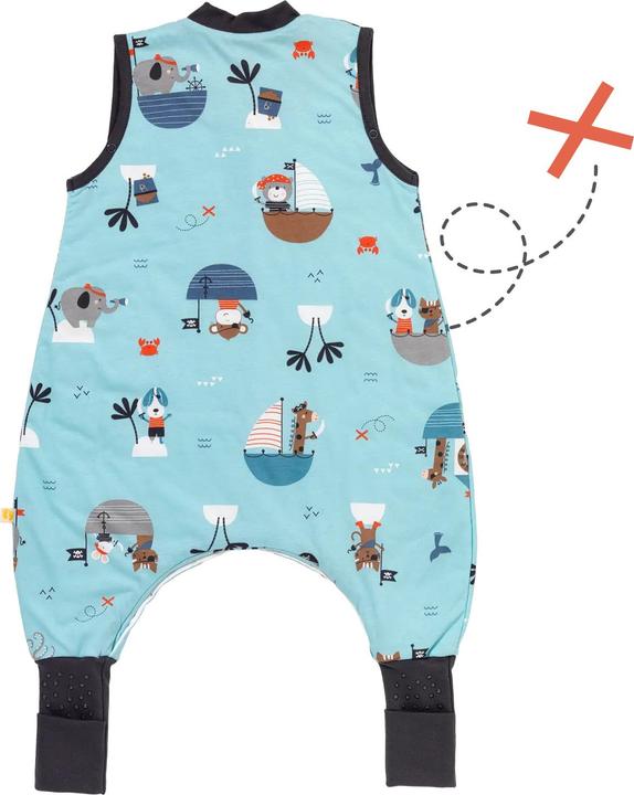 Actual product image Schlummersack Sleeping Bag with Feet & Foldable Feet Covers - 1.0 TOG (60 cm, 1.0 TOG, Autumn, Spring)