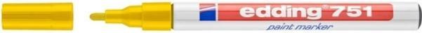 Produktbild Edding 751, Yellow, Multicolour, 1 colours, Bullet tip, Round, 400 °C (Gelb, 2 mm, 10 x)