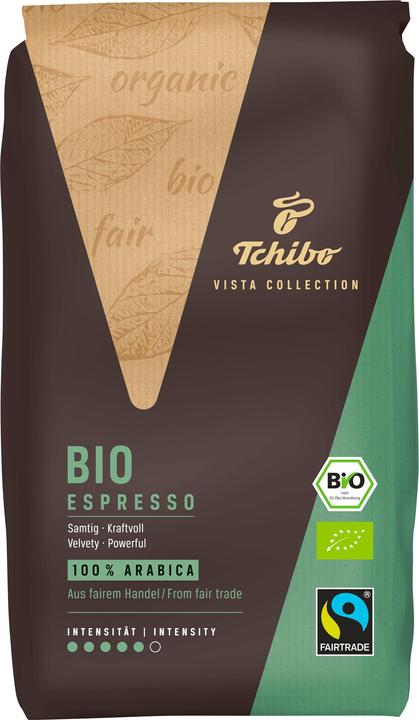 Tchibo Kaffee "Vista Bio Espresso", ganze Bohne (1000 g, Dunkle Röstung)