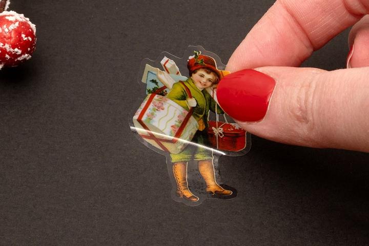 Actual product image art by marlene Christmas Stickers - Vintage Christmas "Celebrations" Essentials