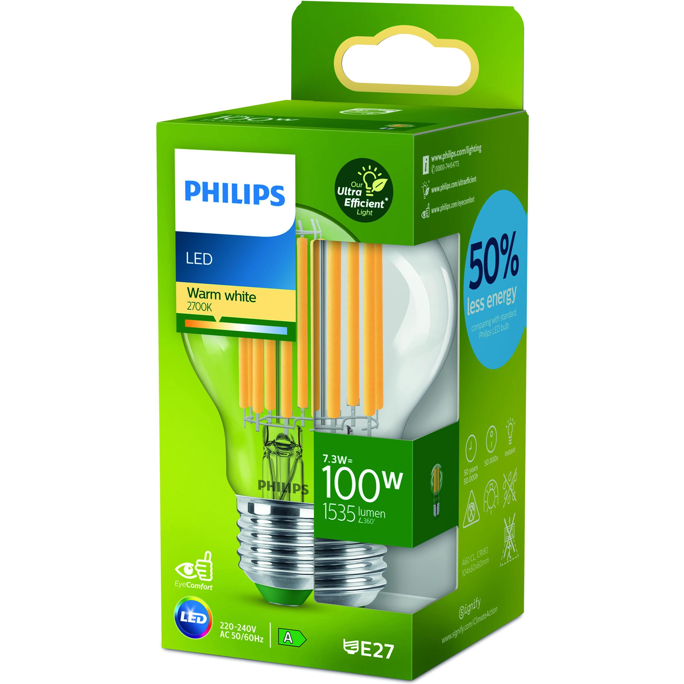 Thumbnail - Philips, Leuchtmittel, LED Classic (E27, 7.30 W, 1535 lm, 1 x, A)