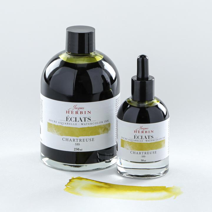 Produktbild Jacques Herbin Aquarelltine Éclats (Gelb, Gold, Grün, Orange, Rosa, Silber, Weiss, 50 Stk.)