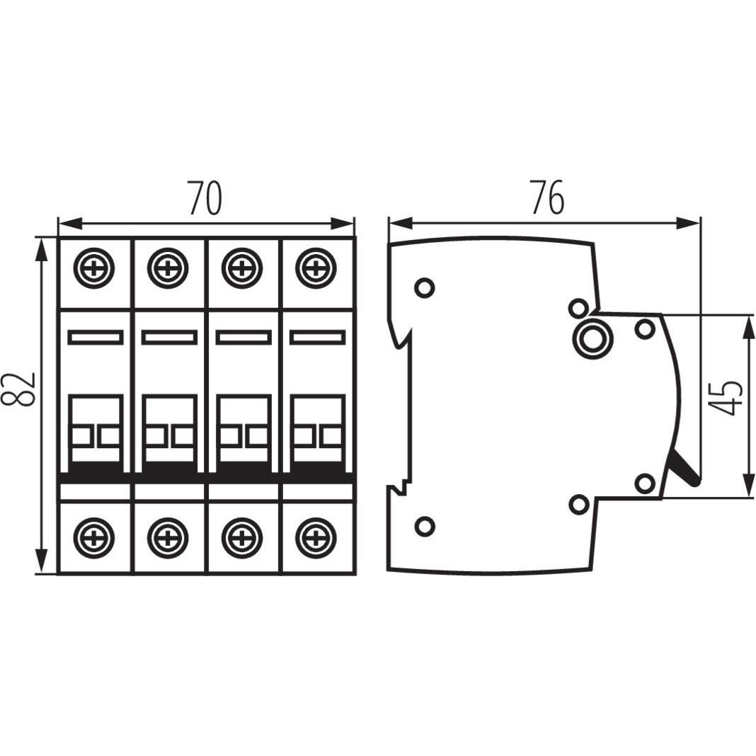 Thumbnail - Kanlux, Zubehör Beleuchtung, Modularer Trennschalter 63A 4P KMI-4/63A 27250