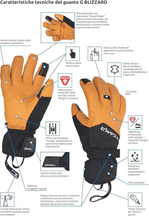 Produktbild Camp G Blizzard - Hochtourenhandschuhe (L)
