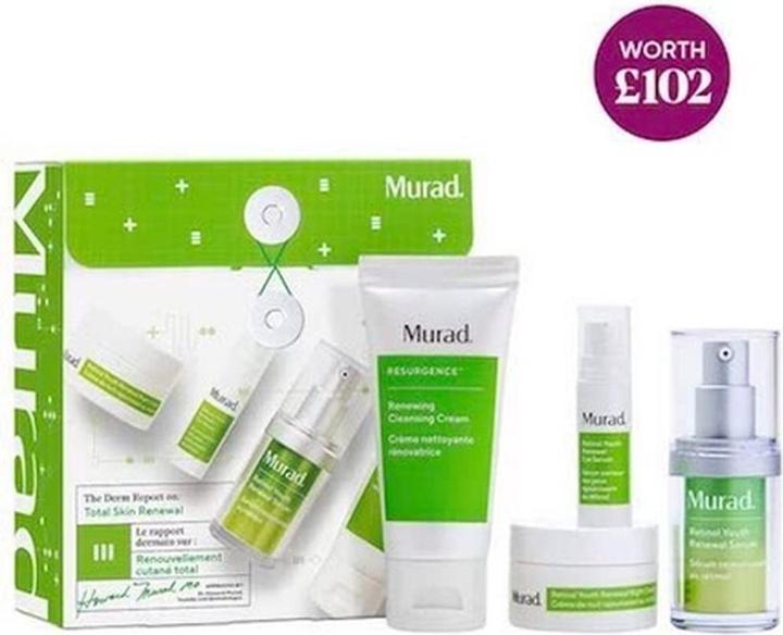 Image du produit Murad The Derm Report on Total Skin Renewal Renewing Skincare Set - Christmas Gift (Kit de soins du visage)