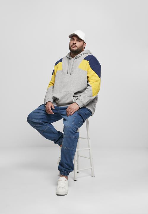Immagine prodotto Urban Classics Felpa con cappuccio oversize a 3 toni (M)