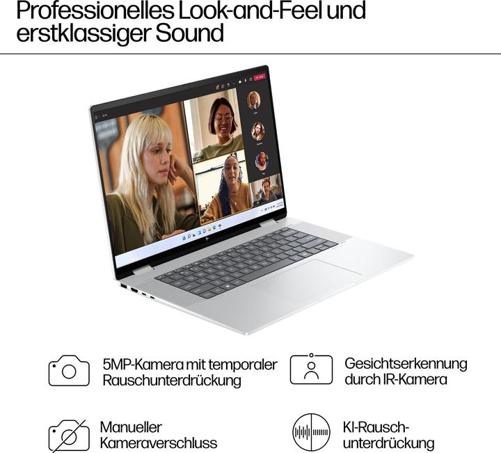 Produktbild HP Envy x360 2-in-1 16-ac0473ng (16", 512 GB, 16 GB, DE, Intel Core Ultra 7 155U)