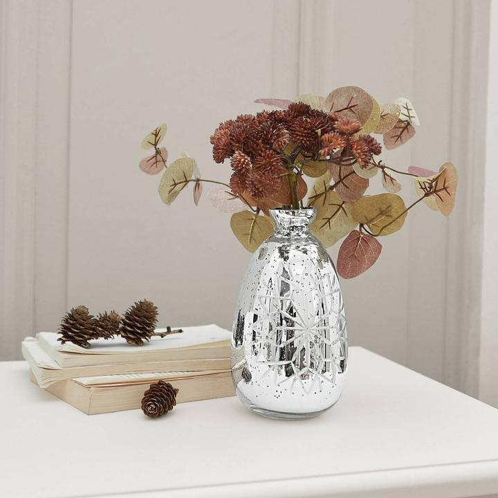 Immagine prodotto Loberon Vaso Zorelie argento antico (1 x, 16 x 9 cm)
