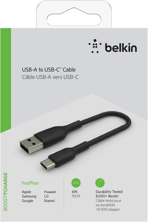 Actual product image Belkin USB-A – USB-C (0.15 m, USB 2.0)
