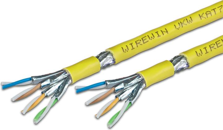 Produktbild Wirewin Verlegekabel VKW SFTP K7A LSOH3 Cat 7A, S/FTP, 500 m, Gelb (S/FTP, CAT7a, 500 m)