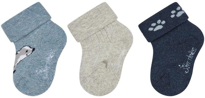 Actual product image Sterntaler Socken 3er Set Dachs Blau Gr. 17/18 (pack of 3, 17, 18)