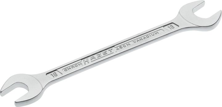 Actual product image HAZET Double open-end wrench 450N-16X18 ∙ Outside hexagon profile ∙ 16 x 18 mm (16 mm, 18 mm)