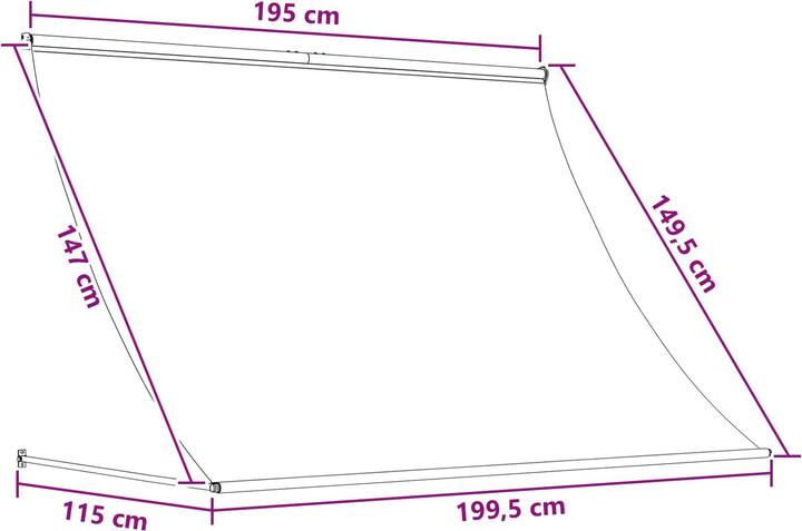 Produktbild vidaXL Markisenschatten (2 m)