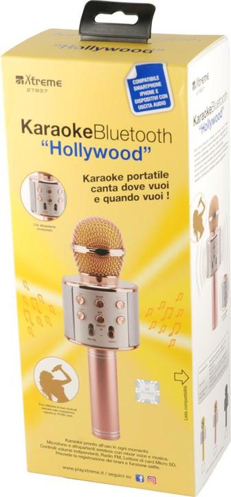 Produktbild Xtreme Hollywood Rose Gold, Silber Karaoke-Mikrofon