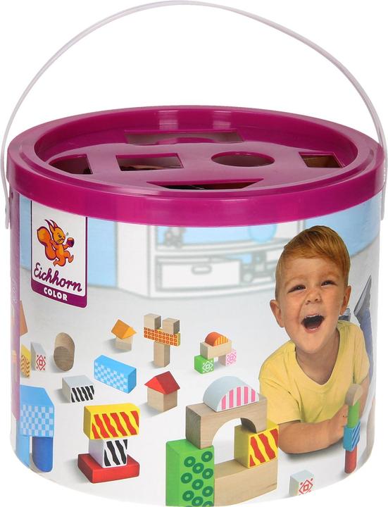 Actual product image Eichhorn Color wooden blocks 50