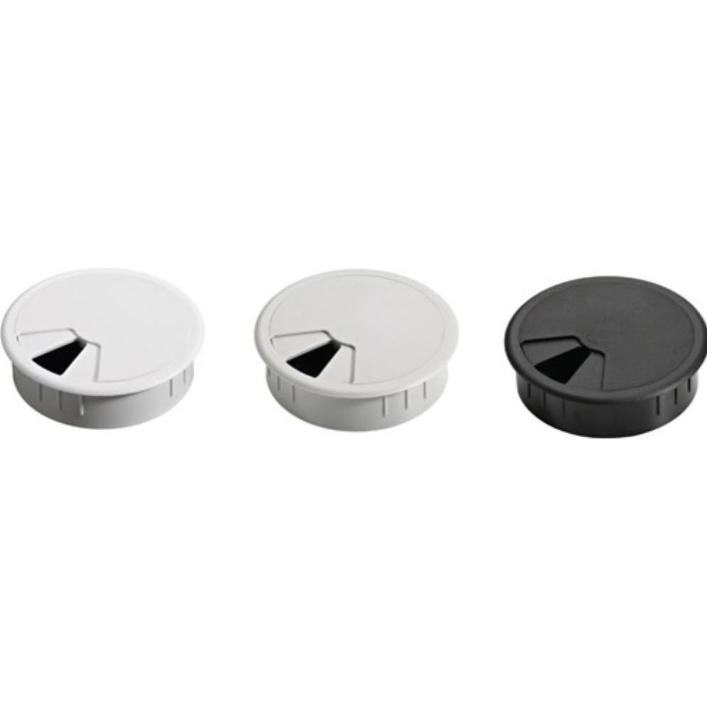 Thumbnail - Hettich, Kabelschutz + Kabelführung, Kabeldurchführung Kunststoff grau Einlass-Ø 60 mm (Kabeldurchlass)