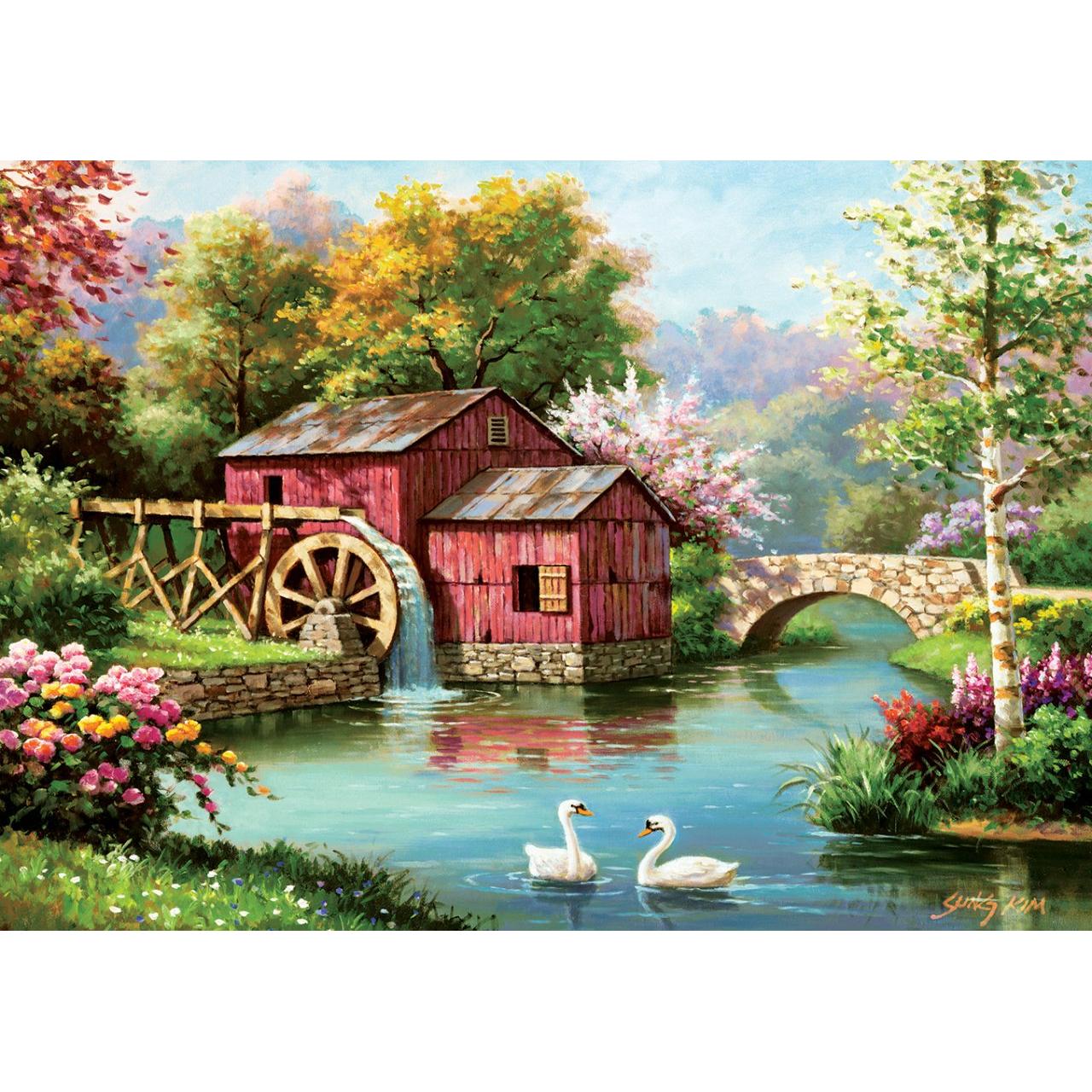 Thumbnail - Art Puzzle Puzzle 1000 Rote alte Mühle (1000 Teile)