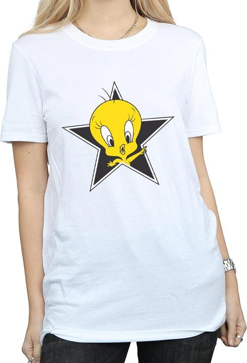 Actual product image Looney Tunes Womens/Ladies Tweety Pie Star Cotton Boyfriend T-Shirt (3XL)