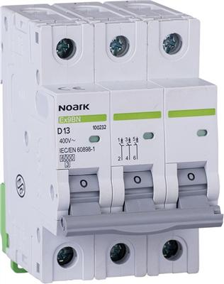 Noark Electric LS-Schalter D 3P+N 6kA 13A