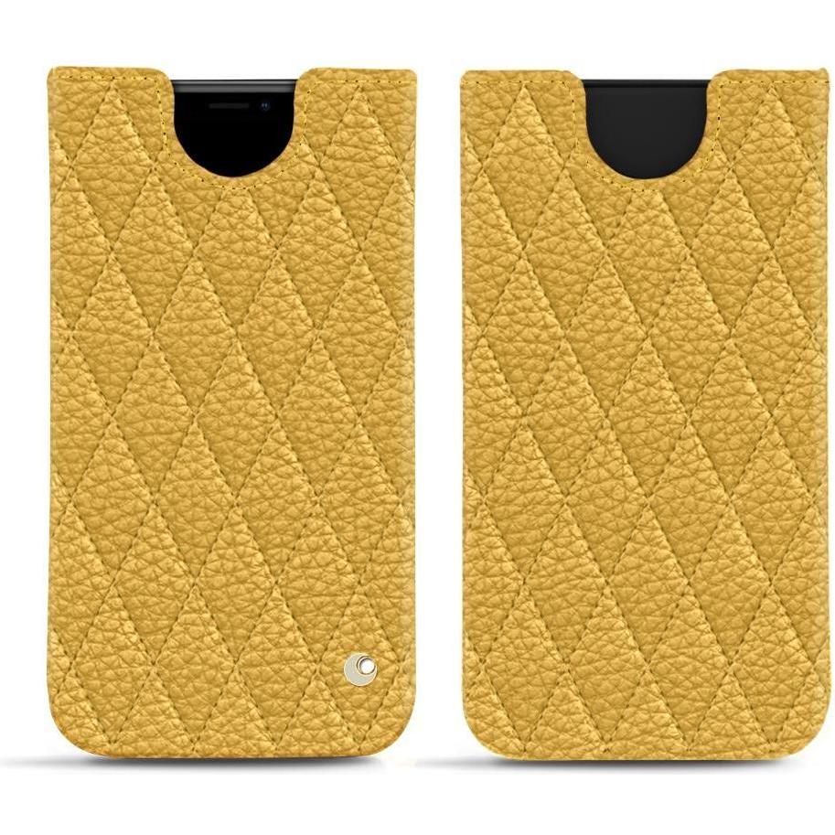 Noreve Lederschutzhülle (Apple iPhone XR), Smartphone Hülle, Orange