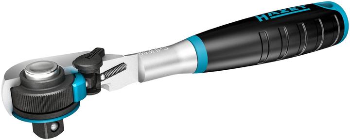 Produktbild HAZET HiPer Feinzahn-Umschaltknarre ∙ Sicherheitsverriegelung 863HPS ∙ Vierkant 6,3 mm (1/4 Zoll)