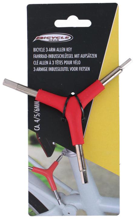 Actual product image Bicycle Gear Bike 3-arm hex key set 4-5-6mm