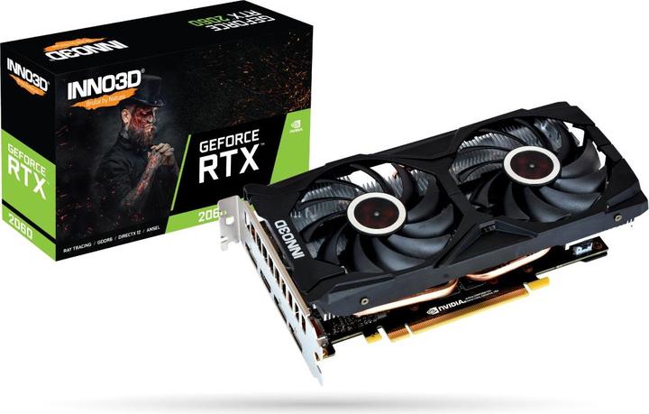Actual product image Inno3D GeForce RTX 2060 Twin X2 6GB GDDR6 (N20602-06D6-1710VA15L) (6 GB)