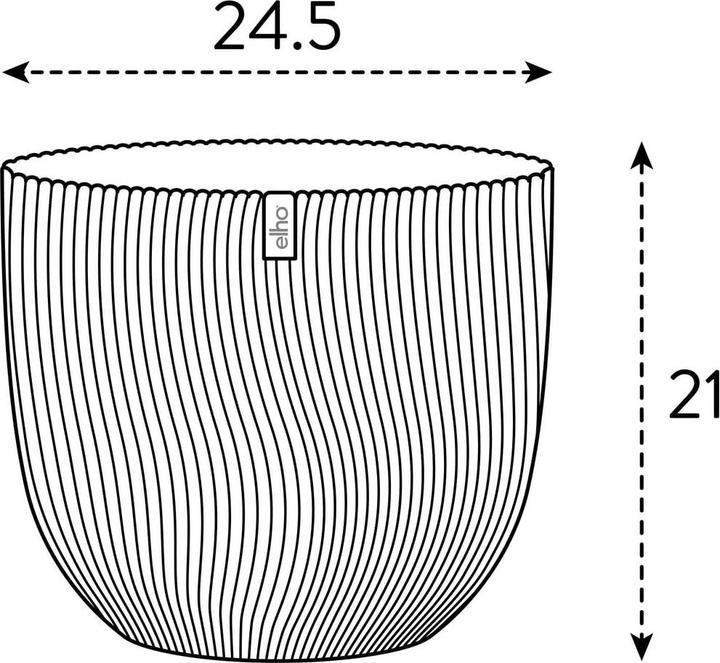 Produktbild Elho Pflanzengefäss Sereh ø 25 cm (25 x 21 cm)