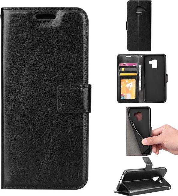 Actual product image MU Classic Crazy Horse Leather Bookcover Case (Samsung Galaxy A8 (2018))