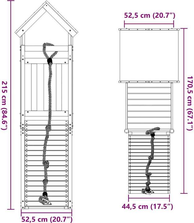 Produktbild vidaXL Spielturm