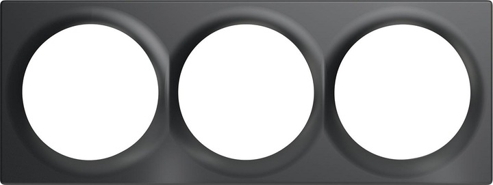 Productafbeelding Fibaro Driedubbele afdekplaat FG-Wx-PP-0004-8 antraciet