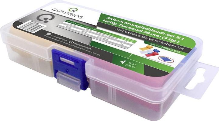 Actual product image Quadrios Battery shrink tubing set 21 flat size (4 x)