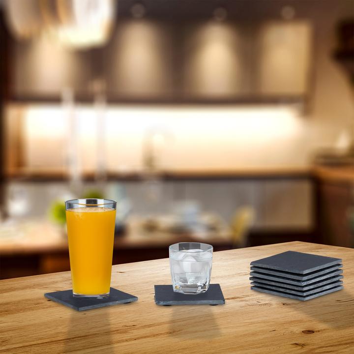 Actual product image Relaxdays 8x sotto-bicchieri (1 x, Glass coaster)