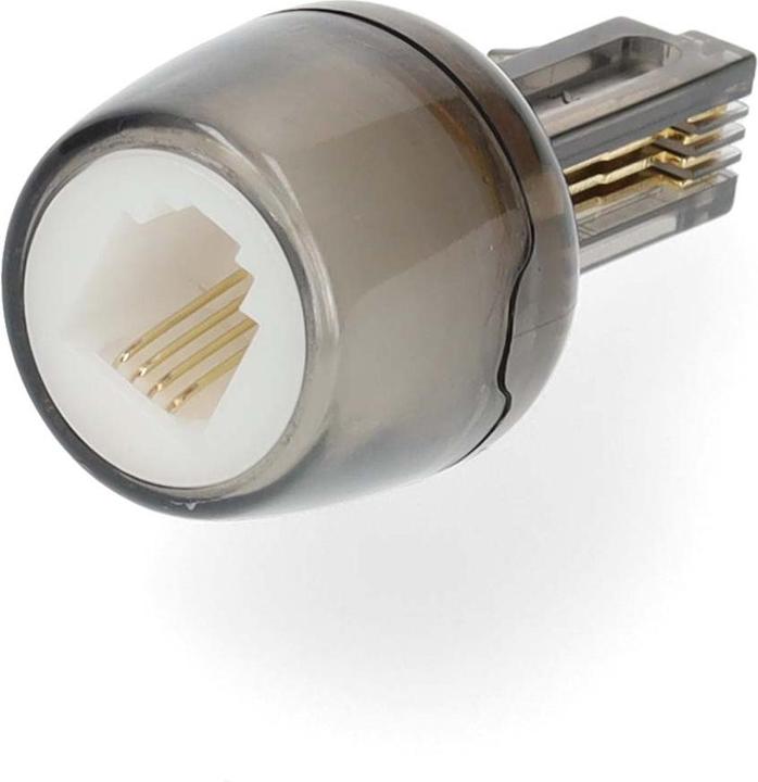 Produktbild Nedis Anti-Twist Telefon Adapter | Verbindungstyp: RJ10 | Adaptertyp: Adapter | PVC | Schwarz / Tran
