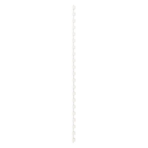 Actual product image GBC Binder spine 6mm, 21 rings, white, 100 pcs.